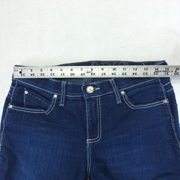 Wrangler Q-BABY Women's Jeans No Gap Waist Band Size 7/8x30 Actual Inseam 27.5" - Picture 8 of 9